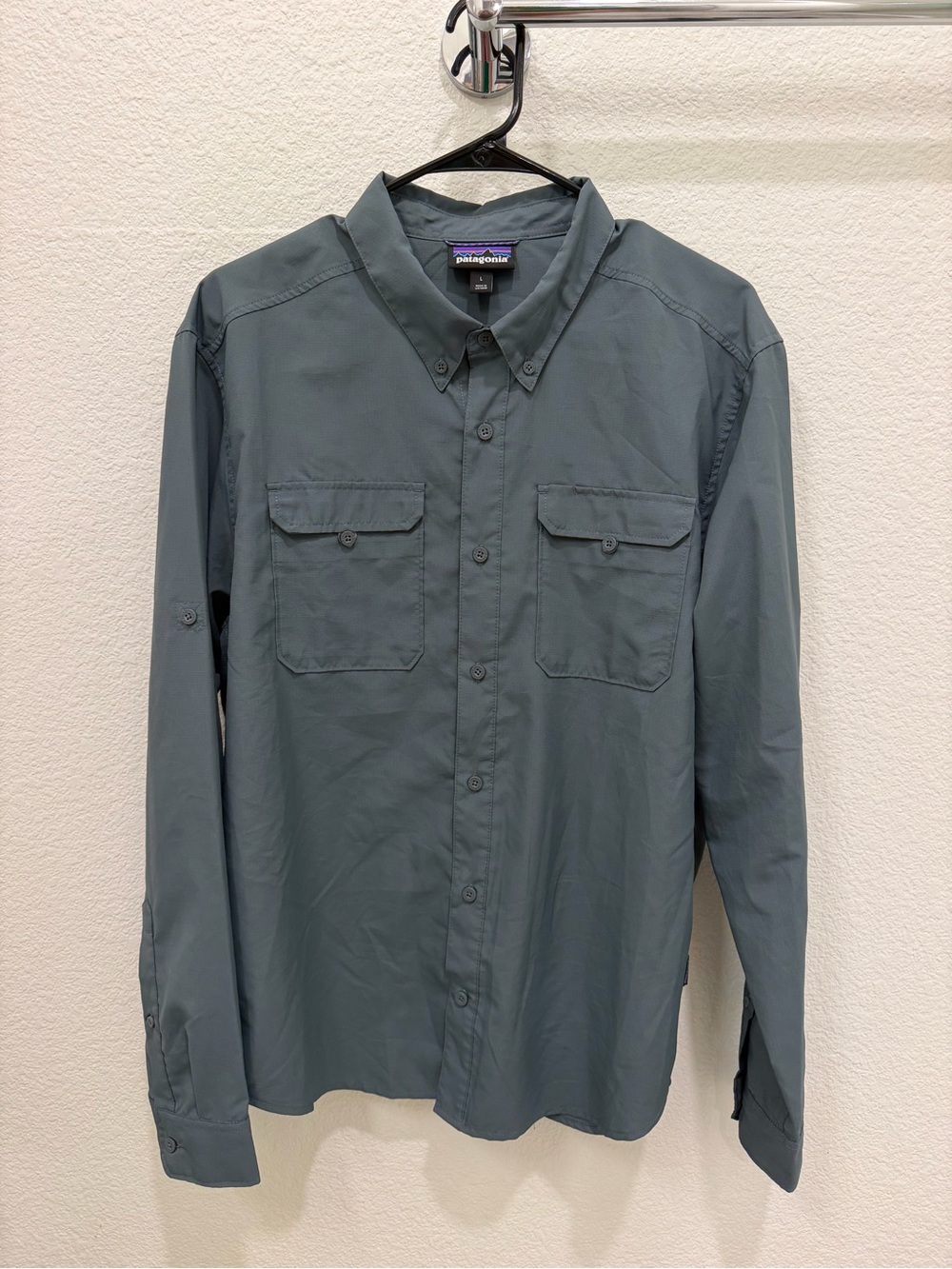 Patagonia Men’s Self-Guided Hike Shirt - Slate Blue / Steel Gray - Size Large